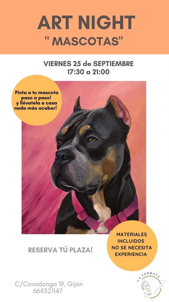 Art Night de mascotas 25 de septiembre de 2026